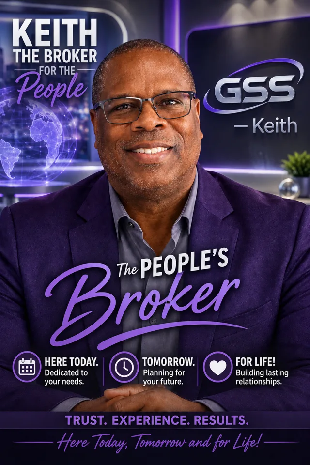 Keith M. Gilbert — The People's Broker. Here today, tomorrow and for life.